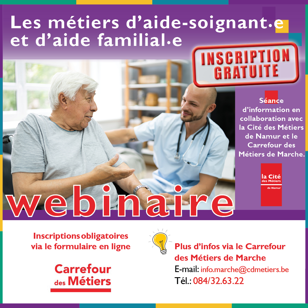 Webinaire - Découvrez Les Métiers D'aide-soignant·e Et D'aide Familiale ...